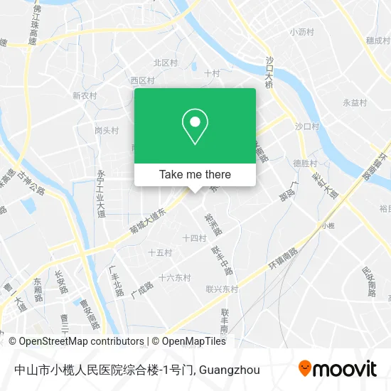 中山市小榄人民医院综合楼-1号门 map