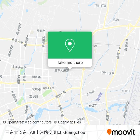 三东大道东与铁山河路交叉口 map