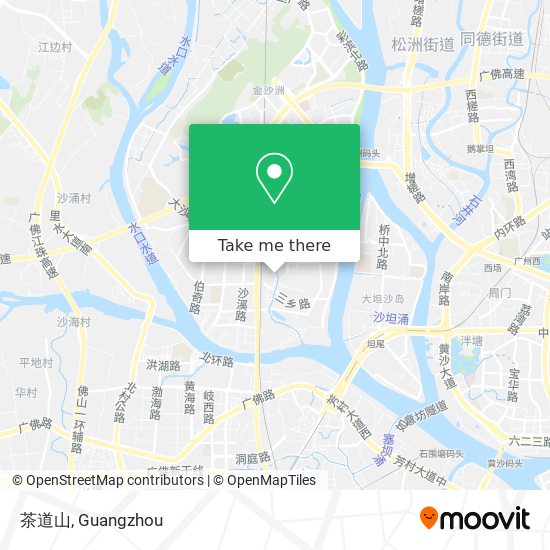 茶道山 map