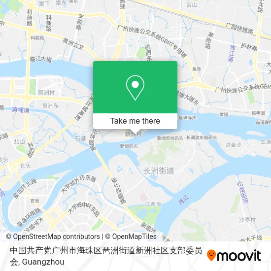 中国共产党广州市海珠区琶洲街道新洲社区支部委员会 map