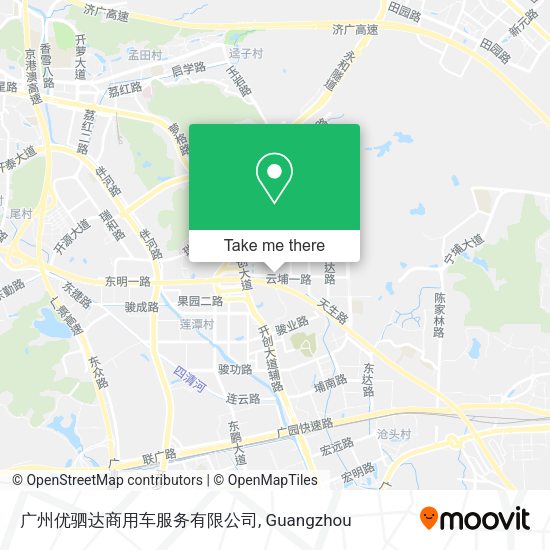 广州优驷达商用车服务有限公司 map