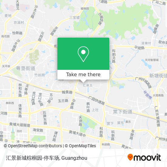 汇景新城棕榈园-停车场 map