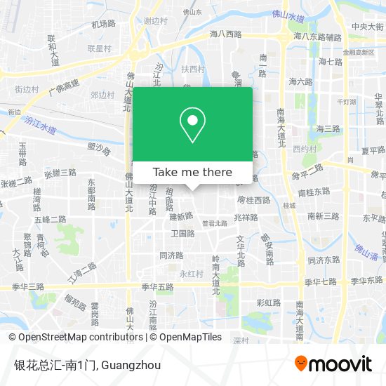 银花总汇-南1门 map