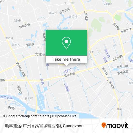 顺丰速运(广州番禺富城营业部) map