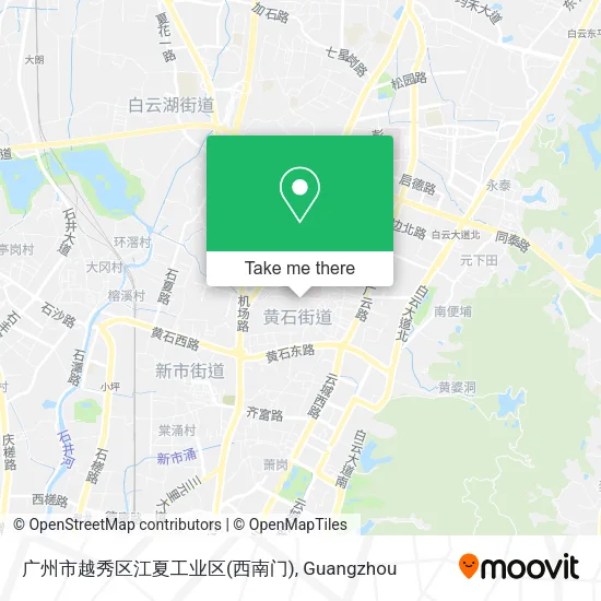 广州市越秀区江夏工业区(西南门) map