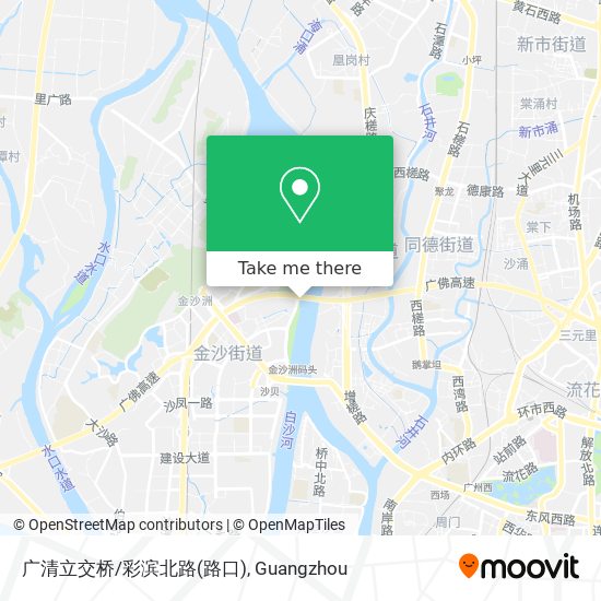 广清立交桥/彩滨北路(路口) map