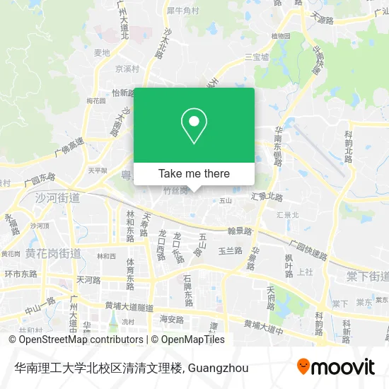 华南理工大学北校区清清文理楼 map