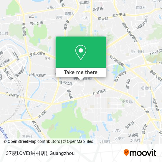37度LOVE(钟村店) map