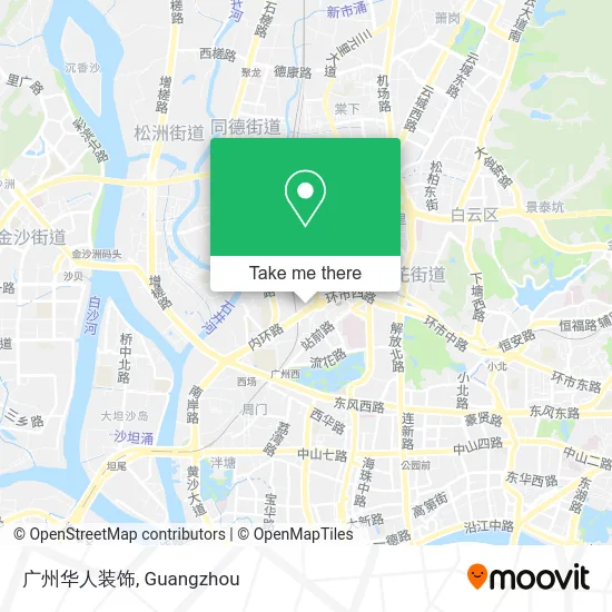 广州华人装饰 map