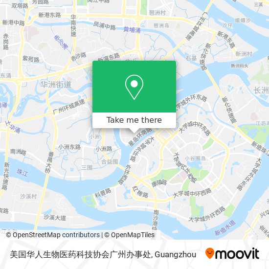美国华人生物医药科技协会广州办事处 map
