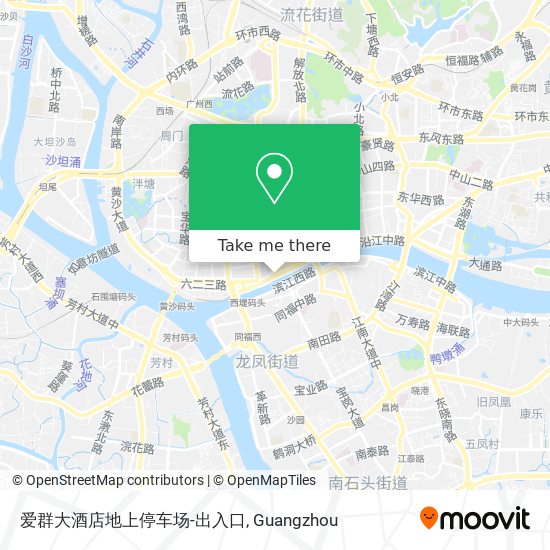 爱群大酒店地上停车场-出入口 map