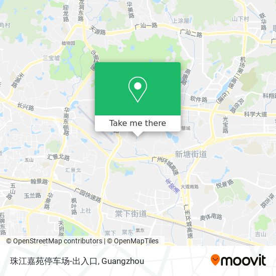 珠江嘉苑停车场-出入口 map