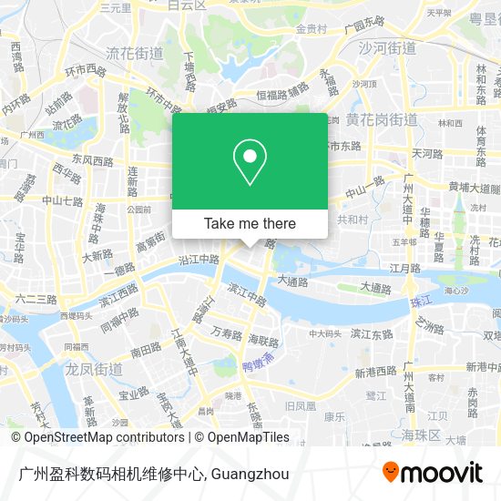 广州盈科数码相机维修中心 map