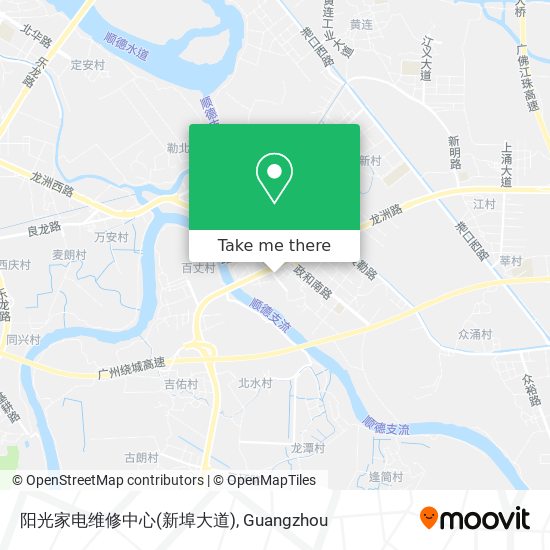 阳光家电维修中心(新埠大道) map