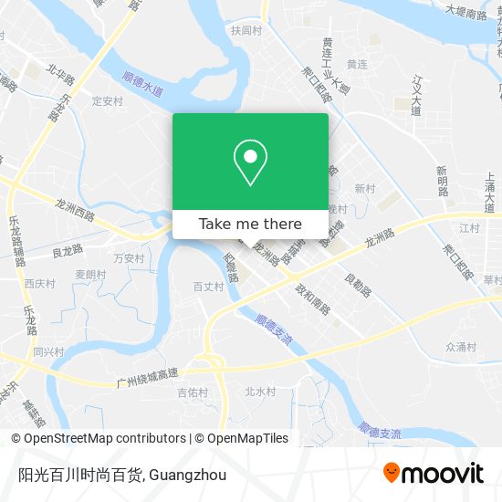 阳光百川时尚百货 map