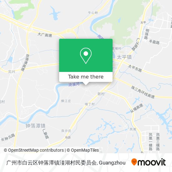 广州市白云区钟落潭镇湴湖村民委员会 map