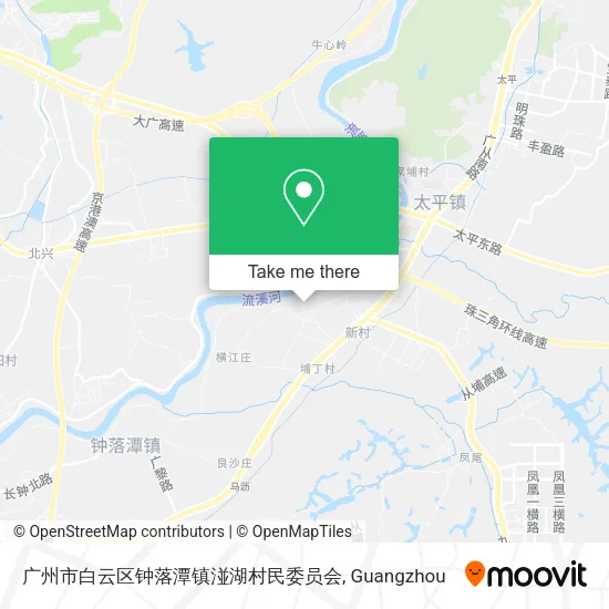 广州市白云区钟落潭镇湴湖村民委员会 map