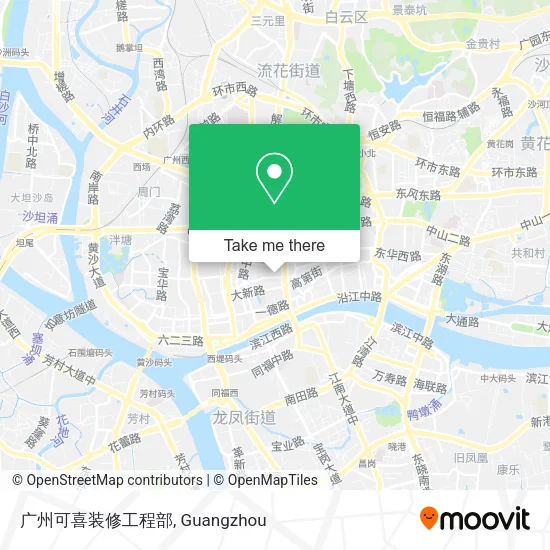 广州可喜装修工程部 map
