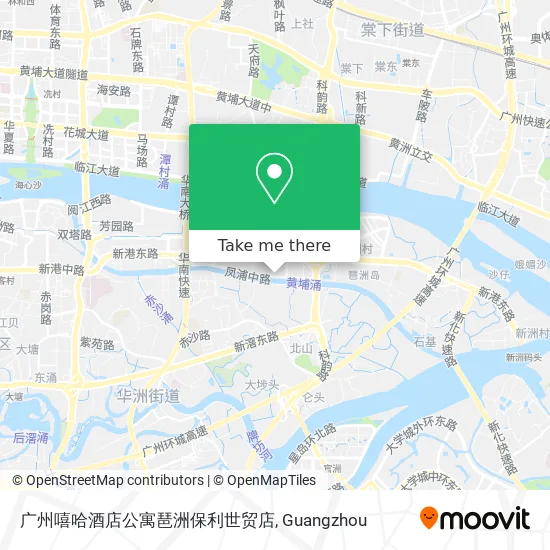 广州嘻哈酒店公寓琶洲保利世贸店 map