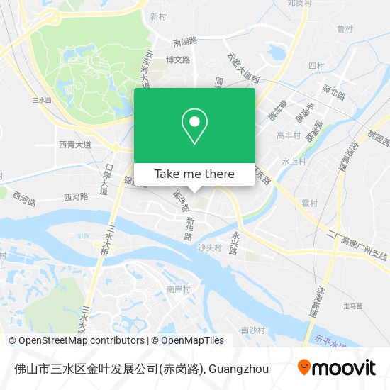 佛山市三水区金叶发展公司(赤岗路) map