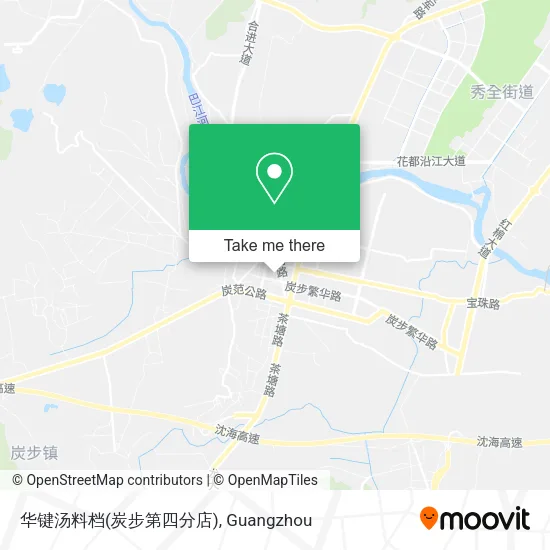 华键汤料档(炭步第四分店) map