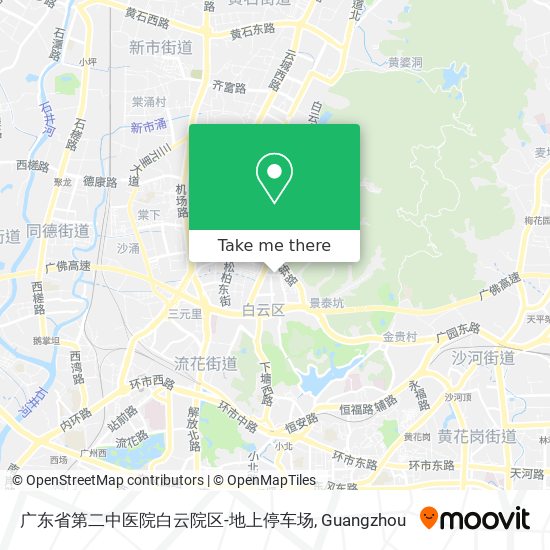 广东省第二中医院白云院区-地上停车场 map