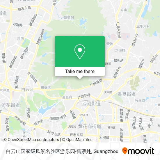 白云山国家级风景名胜区游乐园-售票处 map