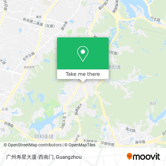广州寿星大厦-西南门 map