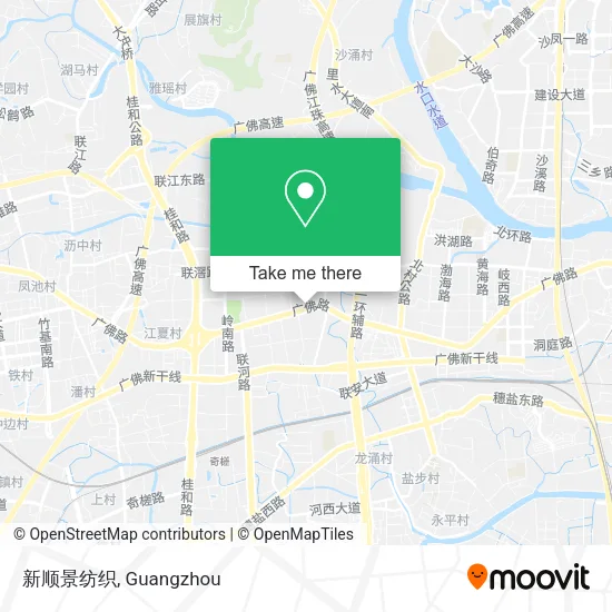 新顺景纺织 map
