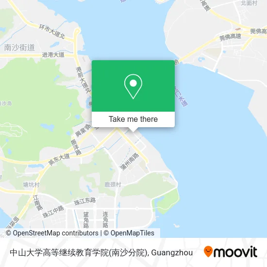 中山大学高等继续教育学院(南沙分院) map