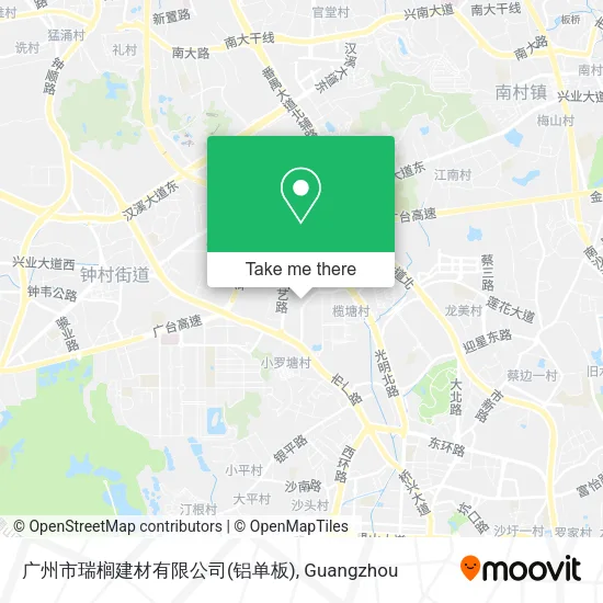 广州市瑞榈建材有限公司(铝单板) map