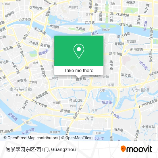逸景翠园东区-西1门 map