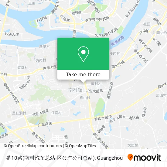 番10路(南村汽车总站-区公汽公司总站) map