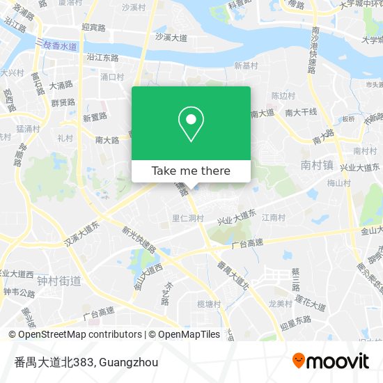 番禺大道北383 map