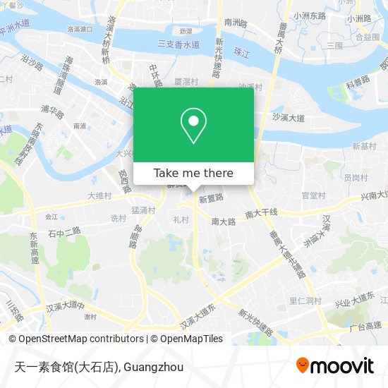 天一素食馆(大石店) map