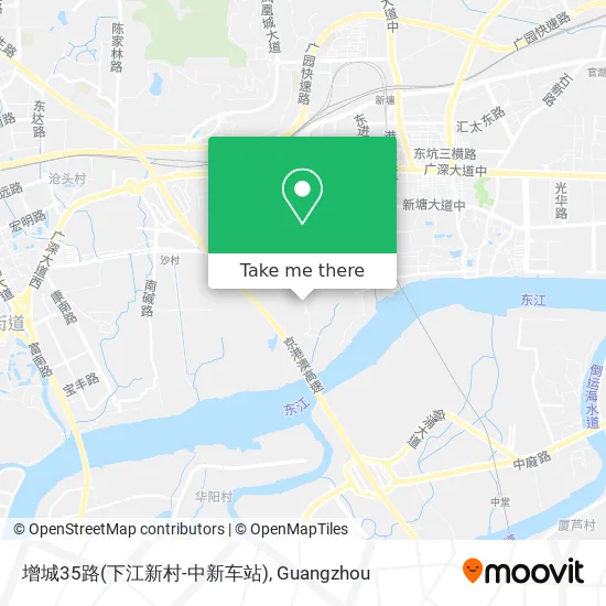 增城35路(下江新村-中新车站) map