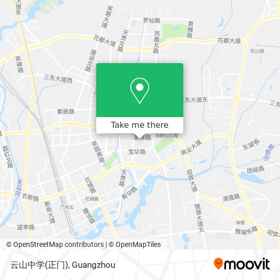 云山中学(正门) map