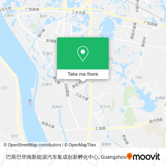 巴斯巴华南新能源汽车集成创新孵化中心 map