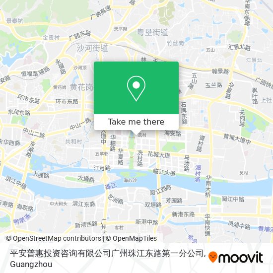 平安普惠投资咨询有限公司广州珠江东路第一分公司 map