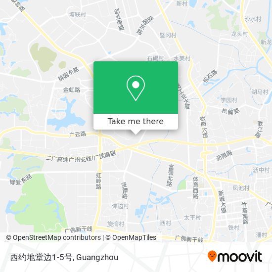 西约地堂边1-5号 map