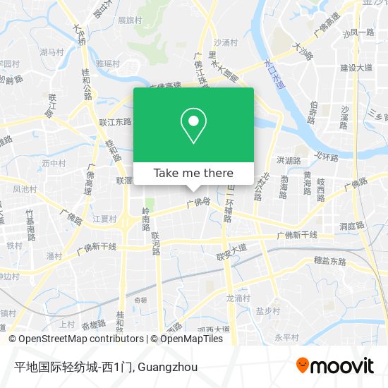 平地国际轻纺城-西1门 map