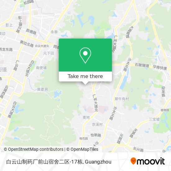 白云山制药厂前山宿舍二区-17栋 map