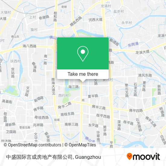 中盛国际言成房地产有限公司 map