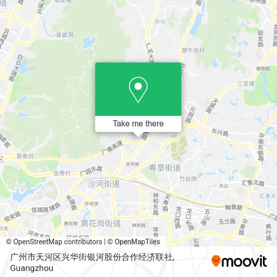 广州市天河区兴华街银河股份合作经济联社 map