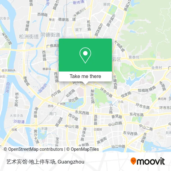 艺术宾馆-地上停车场 map