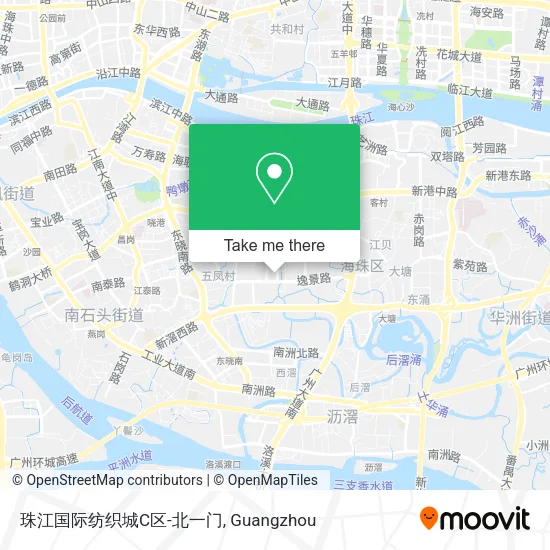 珠江国际纺织城C区-北一门 map