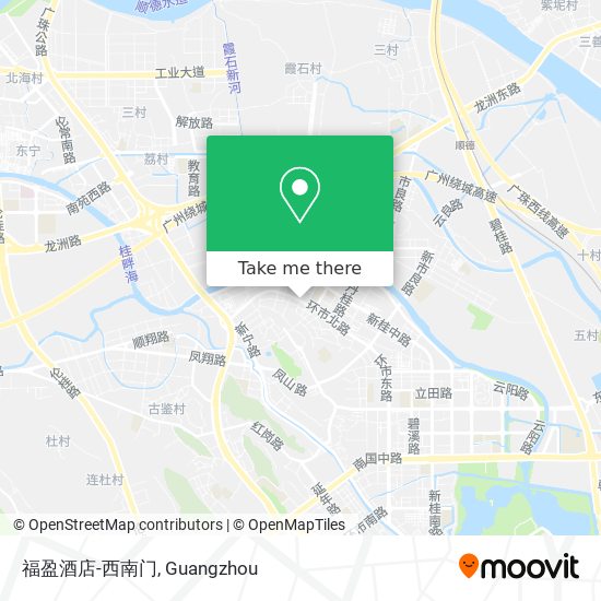 福盈酒店-西南门 map