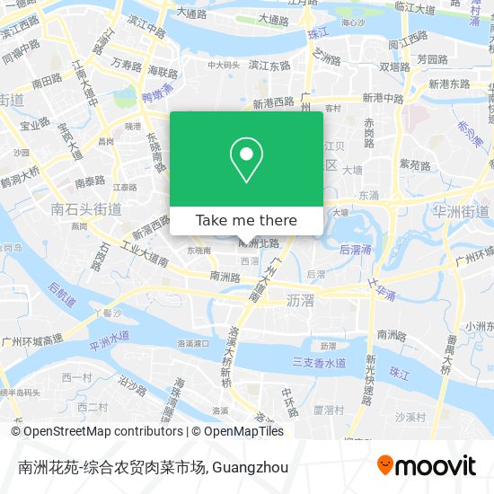 南洲花苑-综合农贸肉菜市场 map