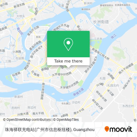 珠海驿联充电站(广州市信息枢纽楼) map