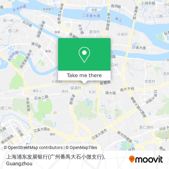 上海浦东发展银行(广州番禺大石小微支行) map
